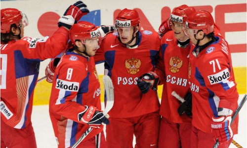Сборная России победила датчан на чемпионате мира по хоккею в Словакии
