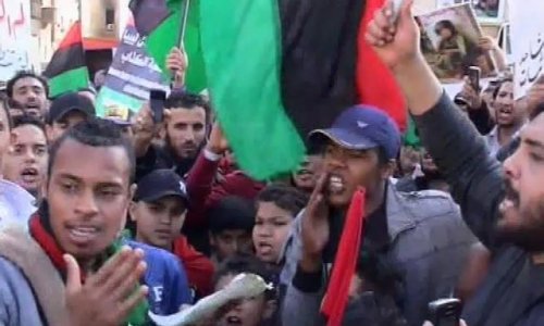 В Триполи началось восстание против Каддафи