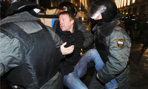 При разгоне оппозиции в Москве были арестованы рекордные 569 человек