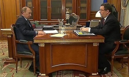 Сегодня Владимир Путин встретился с губернатором Тамбовской области Олегом Бетиным