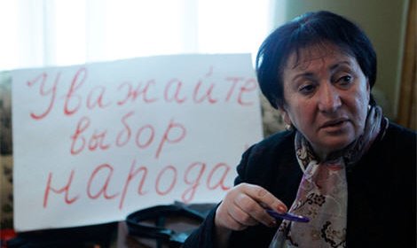 Взяли штурмом штаб-квартиру экс-кандидата в президенты Южной Осетии Аллы Джиоевой
