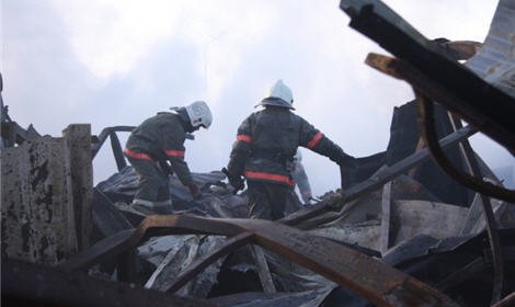 В Подмосковье под обломками сгоревшего дома нашли тело ребенка