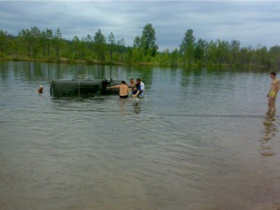 Житель Бурятии в состоянии алкогольного опьянения на «УАЗ-31512» слетел в реку
