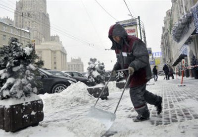 В Европейской части России и на Дальнем Востоке — снегопады