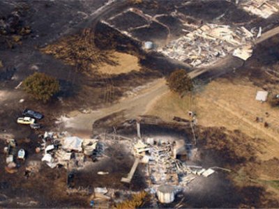10 крупных лесных пожаров бушуют на острове Тасмания