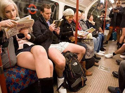 День «без штанов в метро» празднуют в двенадцатый раз