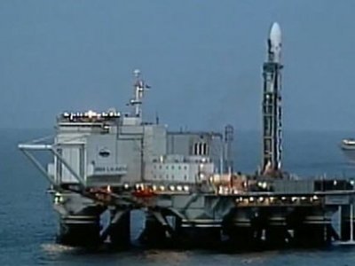 Ракета-носитель «Зенит-3SL» упала в океан сразу после запуска