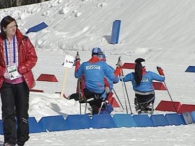 Паралимпийцы на горнолыжных трассах Сочи