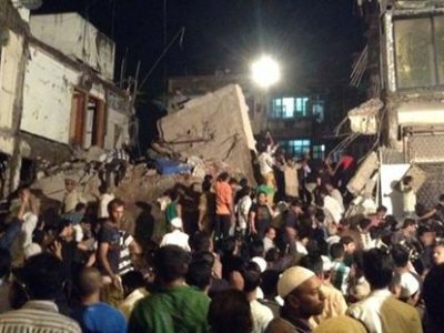 В Индии обрушилось пятиэтажное здание