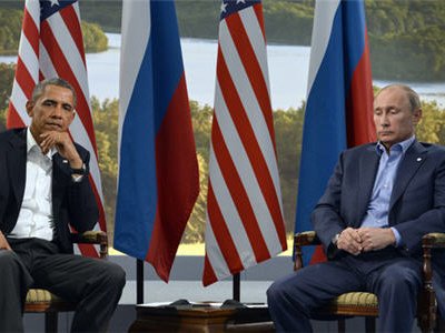 Переговоры Барака Обамы и Владимира Путина на саммите G8