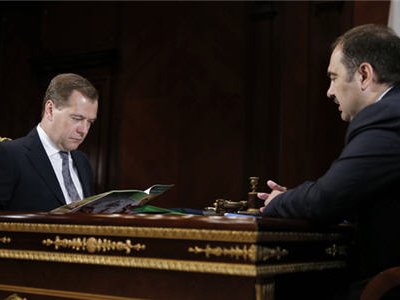 Дмитрий Медведев провел рабочую встречу с главой Пенсионного фонда Антоном Дроздовым