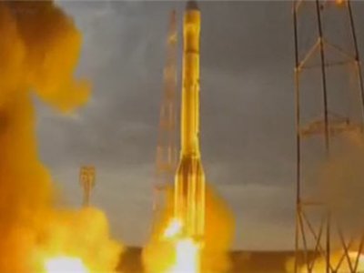 Ракета «Протон-М» упала на первой минуте после старта (видео)