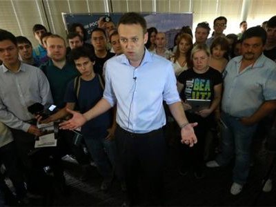 Кандидата в мэры Москвы Алексея Навального отпустили из полиции