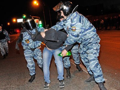Весь личный состав московской полиции поднят по тревоге по плану «Вулкан»