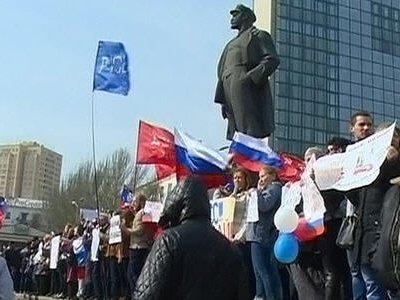 Митинг в Донецке: Донбасс хочет отделиться от Украины