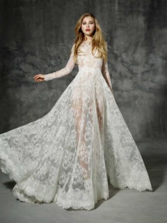 Как выбрать кружевное свадебное платье?