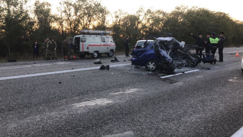 На трассе «Кавказ» ДТП четырех автомобилей унесло жизни пяти человек