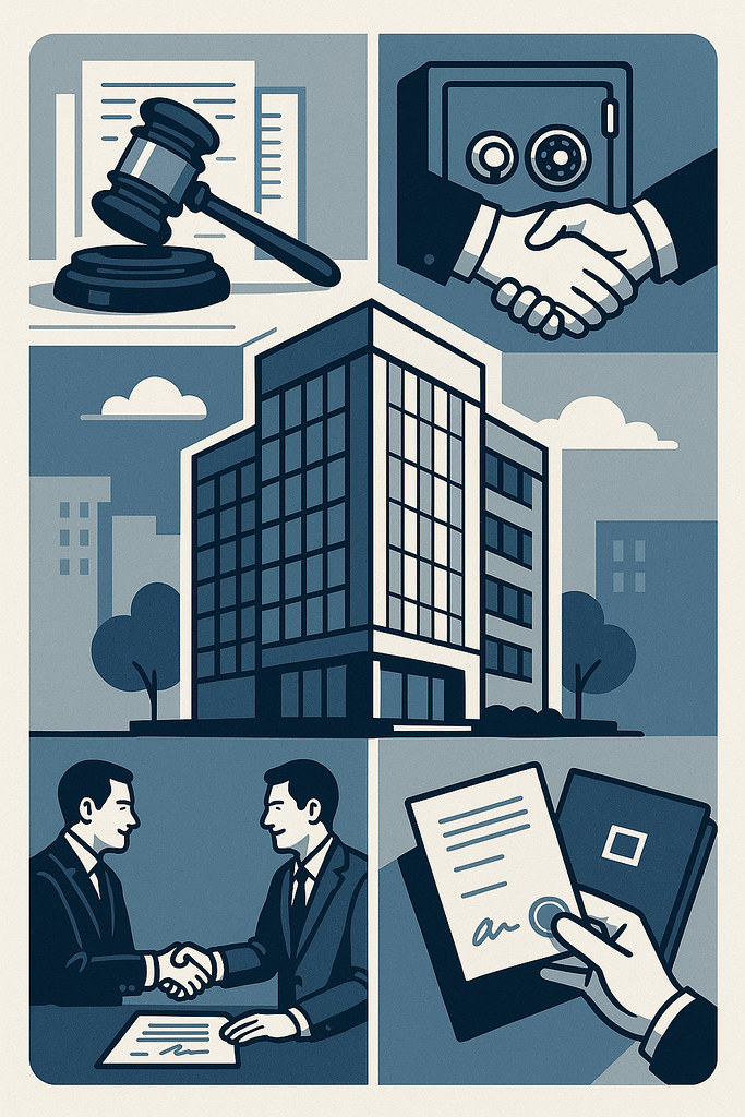 Коллаж на тему оценки коммерческой недвижимости